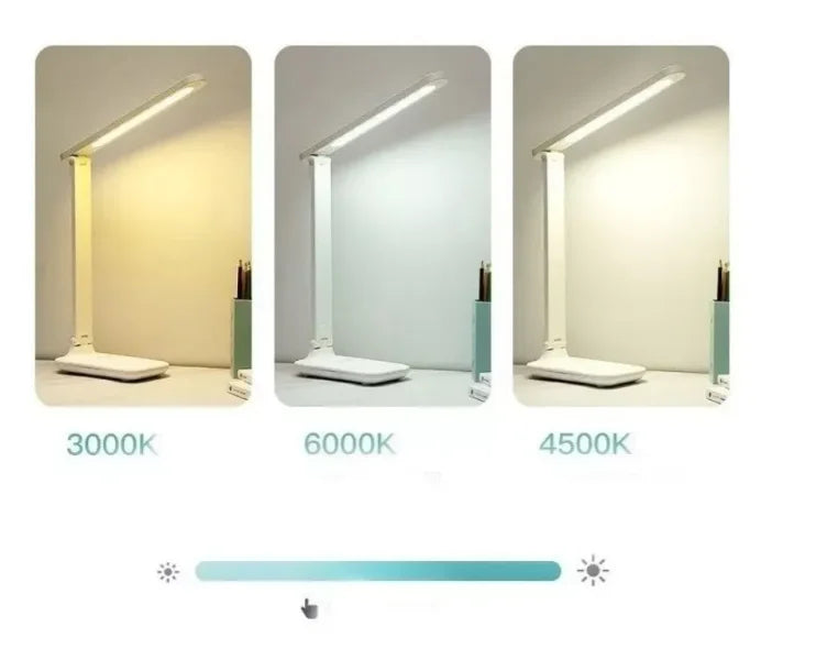 Luminária De Leitura recarregavel 16 LED touch Ajustável com 3 modos Para Lateral De Cama/Mesa/Estudo | Sua Casa Nova 💡