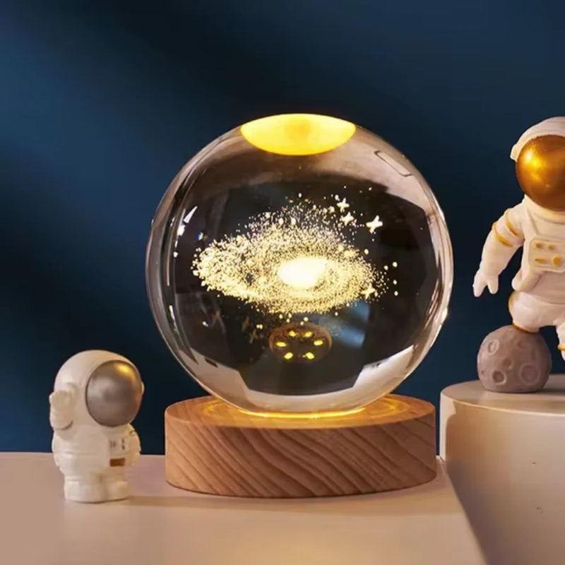 Luminária Criativa Bola de Cristal Galáxia | Sua Casa Nova 🏡💡