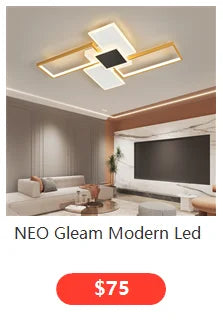 Lustre Moderno BK-20 com Controle Remoto / casa inteligente alexa moderno led lustre luminárias | Sua Casa Nova 💡