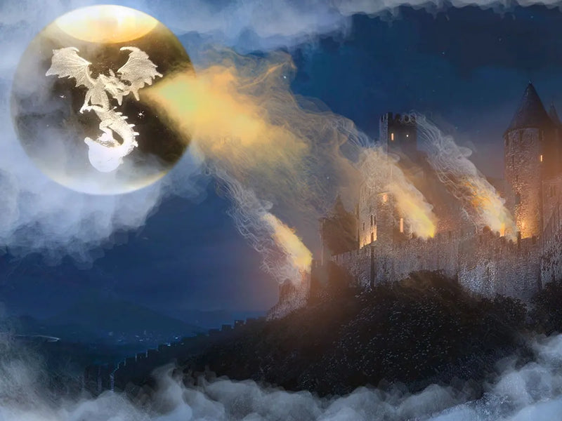 Luminária Abajur Globo Dragão 🐉✨ | Sua Casa Nova 💡